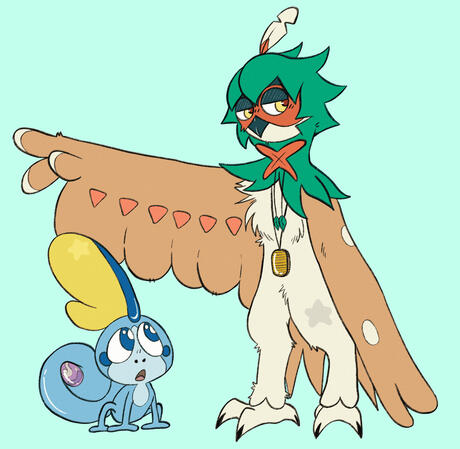Decidueye and Sobble